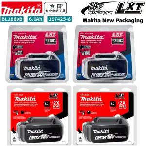마끼다배터리 호환 마키타 6Ah 배터리 18V BL1830B BL1850B BL1850 BL1840 BL1860 BL1860B 교체용 리튬 6ah