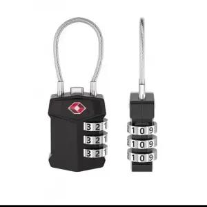 JU TSA 와이어 번호키 자물쇠 비밀번호자물쇠 사물함자물쇠 다이얼자물쇠 번