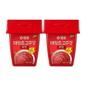 샘표 저당 태양초 고추장 500g, 2개