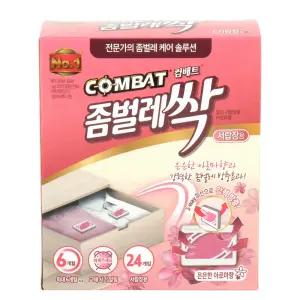 컴배트 좀벌레싹 서랍장용 아로마향 24개입 1개