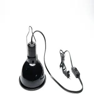 렙틱서클 파충류 조명기구 광학 반사 기능이 있는 5.5인치 맥스 200W 딥 돔 열 램프 양서류 및 테라리움용