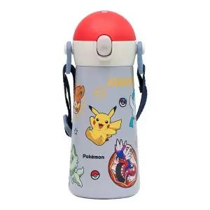 포켓몬 원터치어깨끈이중스텐물병 460ml