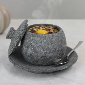 장수곱돌 쌍화찻잔 세트 대추찻잔 전통차 쌍화차 한방 전통 국산 AA2 무광