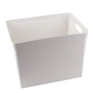 다용도 수납 정리 바스켓 9호/펜트리 욕실 주방 손잡이 소품 바구니 플라스틱 보관 사각 사무실 팬트리