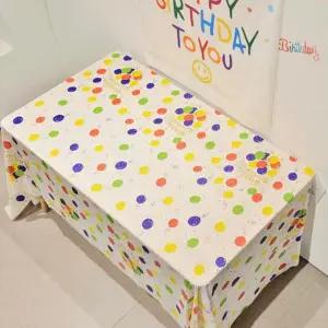 이벤트 식탁보 테이블커버 컬러풀 생일상 파티식탁보/커버/테이블/탁자/테이블보/탁자보/식당/행사/파티/홈