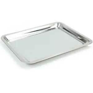 주방 식당 특대형 48cm 사각 스텐 쟁반 트레이 카페 업소용 빵집 베이커리