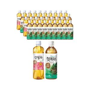 웅진 광명찾은 결명자차 500ml, 20개 + 헛개차 500ml, 20개