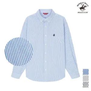 [비버리힐스폴로클럽][비버리힐즈폴로클럽] 사계절 스트라이프 옥스포드 긴팔 셔츠 (3컬러)