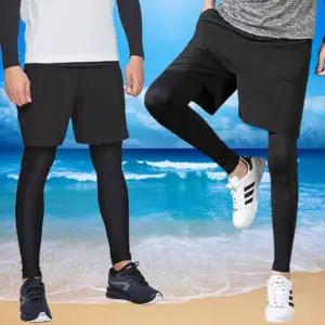 남성 스포츠 헬스 운동복 래쉬가드 반바지 레깅스세트남자 투인원 패션 팬츠 워터