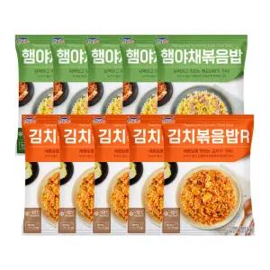 한우물 김치 볶음밥 250g x 5개 + 한우물 햄야채 볶음밥 250g x 5개
