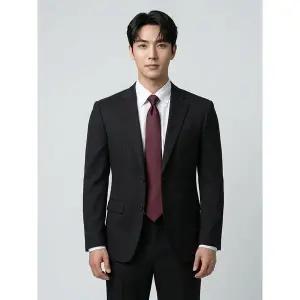 [파크랜드]블랙 폴리 혼방 스트레치 수트 셋업 A5SS2310407A A5PS2310373A_P417317364