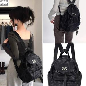 캐주얼 통근 여성용 백팩 다용도 안감 대용량 디자인 부드러운 청소년 가방 폴리에스테르 여행