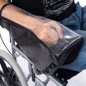 휠체어 커버 손잡이 비닐 덮개 휠체어 방수 커버 보호 컨트롤러 조이 실버 전동 스틱