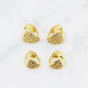 [미니라인] 큐빅 럭셔리 반짝 드롭귀걸이 무알러지 F0440