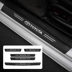 카본 도어 씰 프로텍터 자동차 스타일링 장식 스티커 액세서리 도요타 캠리 야리스 힐룩스 프리우스 아벤시