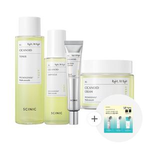 싸이닉 안티에이징 인기 4종세트(시카노이드 토너 150ml + 시카노이드 앰플 100ml + 시카노이드 크림 80ml + 시카노이드 레티날크림 30ml)_3종샘플 증정