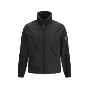 [CP COMPANY] 26SS 렌즈 와펜 크롬 R 하이넥 자켓 블랙 20CMOW006A 005904D 999