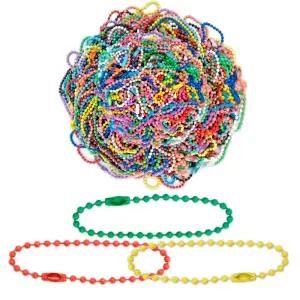 칼라 군번줄 볼체인 큐방줄 15cm (약 500개입)