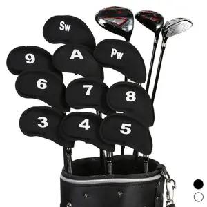 무지 골프 아이언 커버 세트 LM-0274/골프채/헤드/보호/덮개/용품/악세사리/기능성/넘버링/소품