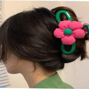 헤어집게핀 올림 긴 머리 반묶음 왕 헤어 삔 대형 큰 꽃 집게 핀