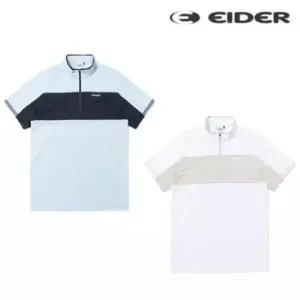 갤러리아 아이더 POP 와플 여름 남성 반팔 짚업 티셔츠 DMM23281 W2