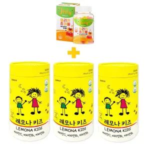 경남제약 어린이를 위한 비타민 레모나 키즈 츄어블 100정 비타민C 3통