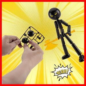 HUAHUASet 3D 프린팅 스틱맨 액션 피규어 장난감, 가동 관절, 참신한 조립형 로봇