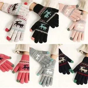 사슴 590DOO08 방한 터치 스타일 장갑 스마트폰 방한 여성