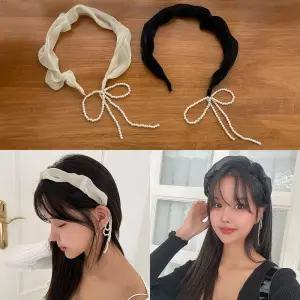 로라펄머리띠 진주 여성 헤어밴드 액세서리 포인트 러블리머리띠