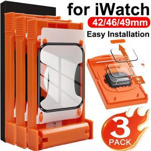 애플 워치 울트라 3 2 1 49MM 스크린 보호 필름 PMMA 유연 간편 설치 iWatch 시리즈 S11 42mm