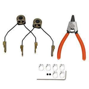 MSASORDIN 전술 헤드셋 브래킷 ARC 레일 어댑터 Sordin 헬멧 액세서리