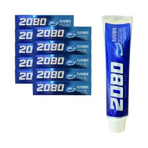 애경산업 2080 어드밴스 블루 치석케어 치약 120g x 10개