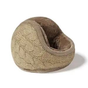 야외 귀마개 접이식 니트 겨울 방한 귀마개 남성 워머 따뜻한이어 액세서리 꽈배기 따뜻한 용품 여성 패션