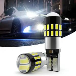 QODOLSI 팩-2 자동차 슈퍼 브라이트 LED 전구 7000K T10 비극성 백업 후진등 대부분의 SUV 및 트럭을 위한