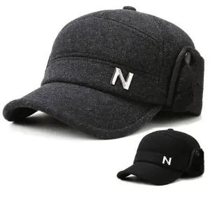 [하프클럽/]남자 겨울 등산 신사 방한모자 귀달이변형 귀도리볼캡