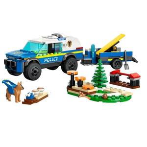 호환 가능한 세트 시티 시리즈 빌딩 블록 모바일 경찰차 견고한 SUV 훈련견 어린이 장난감 조립 선물 60369