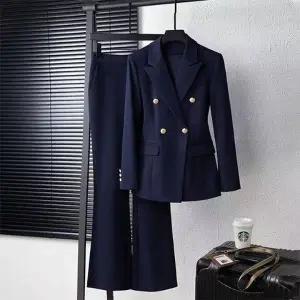 더블버튼 수트셋업 슬림테일러드 레트와투피스