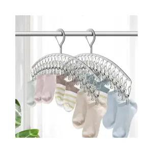 스틸 양말 건조랙/속옷/미니/소형/욕실/수건/걸이/베란다빨래/건조대/행거/접이식/빨래/건조망/베란다/집게