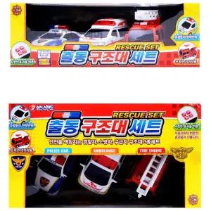 소방차 엠블란스 움직이는카 3종세트 균형발달 장난감 지능발달 키즈카페 놀이방완구 유치원교구
