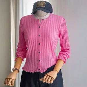 (안나앤모드) wave 린넨 프릴 골지 가디건[가디건EFG42]