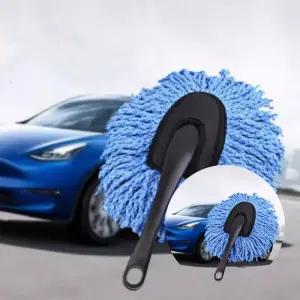 가벼운 롱 먼지떨이 차량 털이개 분리형 청소 브러쉬 먼지 제거기 세차 브러시