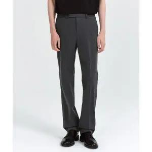 무신사스탠다드 MUSINSA STANDARD 세미 와이드 히든 밴딩 슬랙스 [미디엄 그레이]MM0PL0Z03-MR 112757