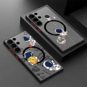 우주비행사 자석 케이스 삼성 호환 갤럭시 S25 엣지 S26 S24 플러스 S23 S22 FE A56 A55 A36 A16 A35 A54