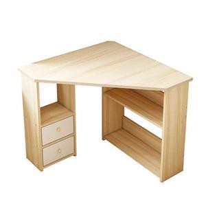 탁자 삼각테이블 협탁 소형 우드 삼각 화이트 06 작업대 57x57cm 더블서랍 코너책상