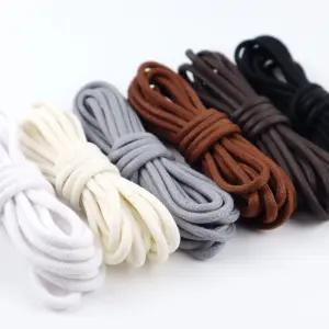 왁싱 면끈 신발끈 라운드 고급 대체용 운동화 구두끈 120cm