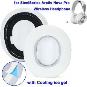 1쌍 교체용 헤드폰 이어패드 쿨링 젤 스펀지 폼 헤드폰 헤드밴드 커버 스틸시리즈 아크티스 노바 프로 무선