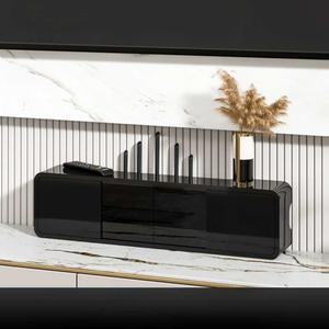 셋톱박스 정리함 보관함 티비선정리 수납함 벽걸이 셋탑박스 50cm 가리개 초박형 멀티탭 블랙