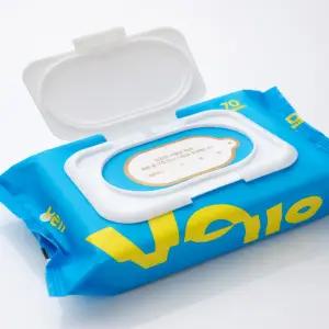 벨라 마레 초순수 엠보싱 캡형 물티슈 72매 70평량 10팩