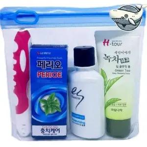 휴대용 트래블 샴푸 치약 폼클렌징 칫솔 4종