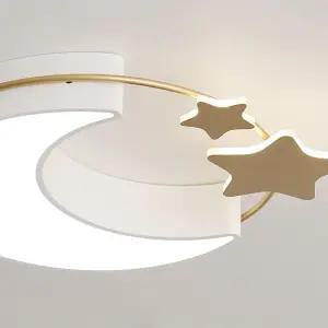 유치원 아기방 초승달 별모양 LED 천장등 놀이방 신혼집 학원